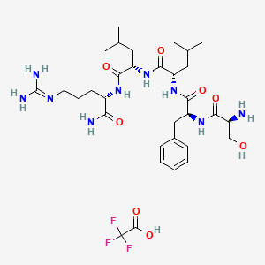 molecular formula C32H52F3N9O8 B12044051 TRAP-5 amide Trifluoroacetate 