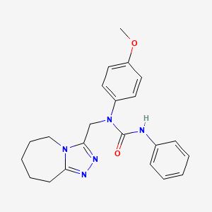 N-(4-methoxyphenyl)-N'-phenyl-N-(6,7,8,9-tetrahydro-5H-[1,2,4]triazolo[4,3-a]azepin-3-ylmethyl)urea