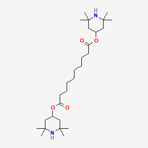 molecular formula C28H52N2O4 B1204414 Bis(2,2,6,6-tetramethyl-4-piperidyl) sebacate CAS No. 52829-07-9