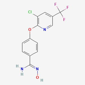 4-{[3-chloro-5-(trifluoromethyl)pyridin-2-yl]oxy}-N'-hydroxybenzene-1-carboximidamide