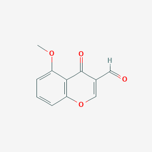 molecular formula C11H8O4 B12044221 3-Formyl-5-methoxychromone CAS No. 49619-59-2