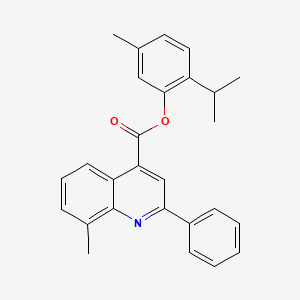 2-Isopropyl-5-methylphenyl 8-methyl-2-phenylquinoline-4-carboxylate