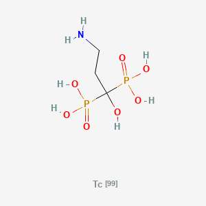 molecular formula C3H11NO7P2Tc B1204431 Technetium 3-amino-1-hydroxypropane-1,1-diphosphonate CAS No. 80549-01-5