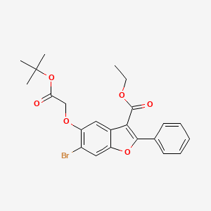 Ethyl 6-bromo-5-(2-tert-butoxy-2-oxoethoxy)-2-phenyl-1-benzofuran-3-carboxylate