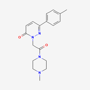 2-(2-(4-Methylpiperazin-1-yl)-2-oxoethyl)-6-(p-tolyl)pyridazin-3(2H)-one