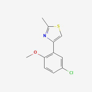 4-(5-Chloro-2-methoxyphenyl)-2-methylthiazole