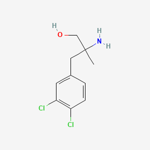 molecular formula C10H13Cl2NO B12044398 2-Amino-3-(3,4-dichlorophenyl)-2-methylpropan-1-ol 