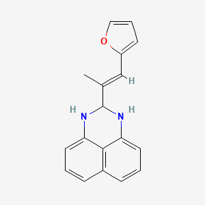 2-(1-(Furan-2-yl)prop-1-en-2-yl)-2,3-dihydro-1H-perimidine