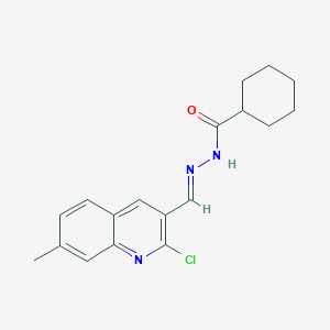 N'-((2-Chloro-7-methylquinolin-3-yl)methylene)cyclohexanecarbohydrazide