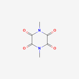 molecular formula C6H6N2O4 B12044580 1,4-Dimethylpiperazine-2,3,5,6-tetrone CAS No. 35141-14-1