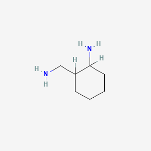 molecular formula C7H16N2 B1204462 2-(氨甲基)环己烷-1-胺 CAS No. 40015-92-7