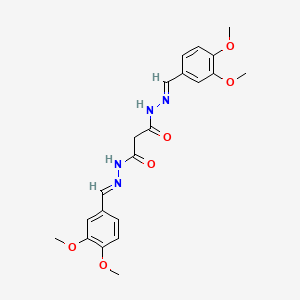 N'~1~,N'~3~-bis[(E)-(3,4-dimethoxyphenyl)methylidene]malonohydrazide