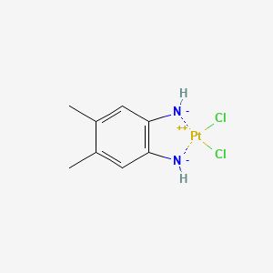 molecular formula C8H10Cl2N2Pt B1204463 (2-Azanidyl-4,5-dimethylphenyl)azanide;dichloroplatinum(2+) CAS No. 40580-75-4