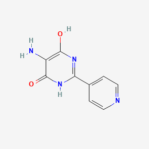 5-Amino-2-(pyridin-4-yl)pyrimidine-4,6-diol