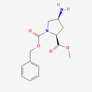 (2S,4S)-1-benzyl 2-methyl 4-aminopyrrolidine-1,2-dicarboxylate