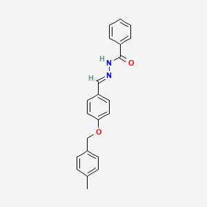 N'-((E)-{4-[(4-methylbenzyl)oxy]phenyl}methylidene)benzohydrazide