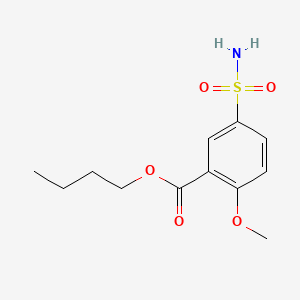 Butyl 5-sulphamoyl-o-anisate