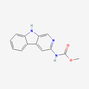 molecular formula C13H11N3O2 B1204472 3-(Methoxycarbonyl)amino-beta-carboline CAS No. 91985-74-9