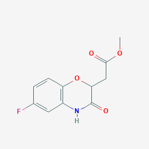 Methyl 2-(6-fluoro-3,4-dihydro-3-oxo-2H-benzo[b][1,4]oxazin-2-yl)acetate