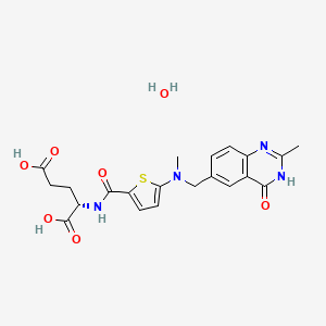 molecular formula C21H24N4O7S B12044807 Raltitrexed monohydrate 