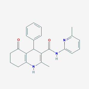 2-Methyl-N-(6-methylpyridin-2-yl)-5-oxo-4-phenyl-1,4,5,6,7,8-hexahydroquinoline-3-carboxamide