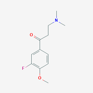 molecular formula C12H16FNO2 B12044830 3-(Dimethylamino)-1-(3-fluoro-4-methoxyphenyl)propan-1-one 