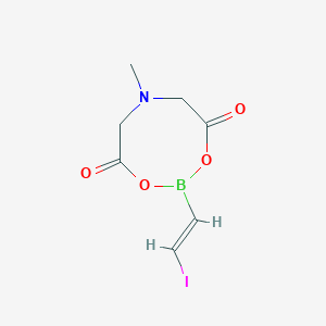 molecular formula C7H9BINO4 B12044845 2-[(E)-2-iodoethenyl]-6-methyl-1,3,6,2-dioxazaborocane-4,8-dione 