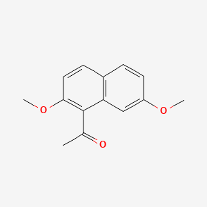 molecular formula C14H14O3 B1204488 1-乙酰-2,7-二甲氧基萘 CAS No. 71094-89-8