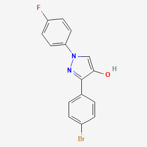 3-(4-Bromophenyl)-1-(4-fluorophenyl)-1H-pyrazol-4-ol