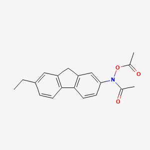 molecular formula C19H19NO3 B1204490 Acetamide, N-(acetyloxy)-N-(7-ethyl-9H-fluoren-2-yl)- CAS No. 80382-39-4