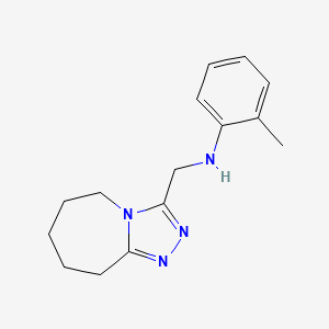 2-methyl-N-(6,7,8,9-tetrahydro-5H-[1,2,4]triazolo[4,3-a]azepin-3-ylmethyl)aniline