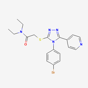 2-{[4-(4-bromophenyl)-5-(pyridin-4-yl)-4H-1,2,4-triazol-3-yl]sulfanyl}-N,N-diethylacetamide