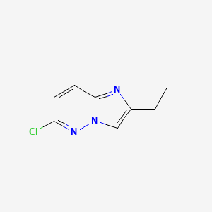 molecular formula C8H8ClN3 B12044982 6-Chloro-2-ethylimidazo[1,2-b]pyridazine CAS No. 189116-22-1