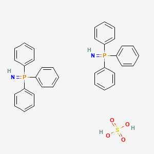 molecular formula C36H34N2O4P2S B12044985 imino(triphenyl)-λ5-phosphane;sulfuric acid 