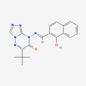 6-tert-butyl-8-{[(E)-(1-hydroxynaphthalen-2-yl)methylidene]amino}[1,2,4]triazolo[4,3-b][1,2,4]triazin-7(8H)-one