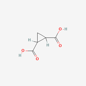 molecular formula C5H6O4 B1204501 (1R,2R)-环丙烷-1,2-二羧酸 CAS No. 696-75-3