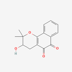 molecular formula C15H14O4 B1204503 3-羟基-β-紫檀醌 CAS No. 15297-98-0