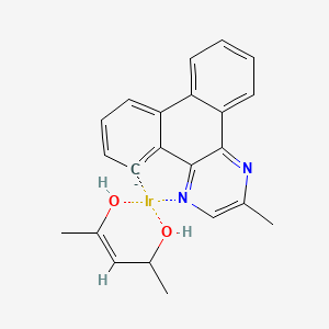 Bis(2-methyldibenzo[f,h]quinoxaline) (acetylacetonate) iridium (III)