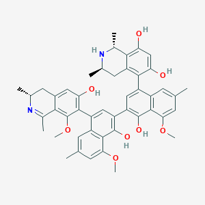 molecular formula C47H48N2O8 B1204507 柯润达明A 
