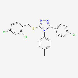 3-(4-chlorophenyl)-5-[(2,4-dichlorobenzyl)sulfanyl]-4-(4-methylphenyl)-4H-1,2,4-triazole