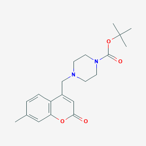 tert-Butyl 4-((7-methyl-2-oxo-2H-chromen-4-yl)methyl)piperazine-1-carboxylate