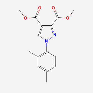 molecular formula C15H16N2O4 B12045246 Dimethyl 1-(2,4-dimethylphenyl)-1H-pyrazole-3,4-dicarboxylate 