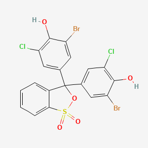 molecular formula C19H10Br2Cl2O5S B1204532 溴氯酚蓝 CAS No. 2553-71-1