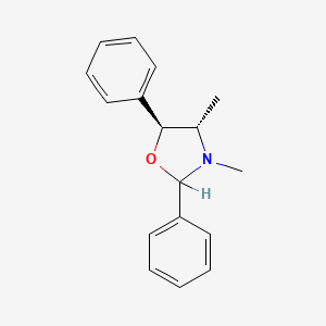 molecular formula C17H19NO B1204533 3,4-Dimethyl-2,5-diphenyl-1,3-oxazolidine CAS No. 36298-43-8