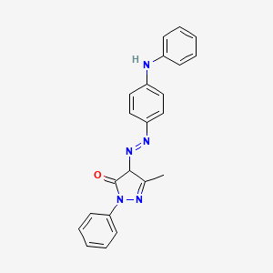 4-[(E)-(4-anilinophenyl)diazenyl]-5-methyl-2-phenyl-2,4-dihydro-3H-pyrazol-3-one