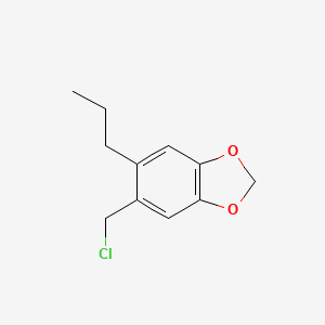 molecular formula C11H13ClO2 B1204536 5-(氯甲基)-6-丙基-1,3-苯并二氧杂环 CAS No. 1938-32-5