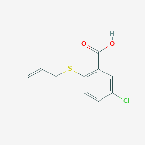 Benzoic acid, 5-chloro-2-(2-propenylthio)-