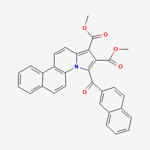 molecular formula C31H21NO5 B12045391 Dimethyl 3-(2-naphthoyl)benzo[f]pyrrolo[1,2-a]quinoline-1,2-dicarboxylate CAS No. 618069-76-4