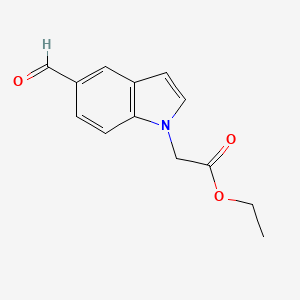 Ethyl 5-formyl-1H-indole-1-acetate