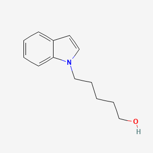 molecular formula C13H17NO B12045450 5-(1H-indol-1-yl)pentan-1-ol 